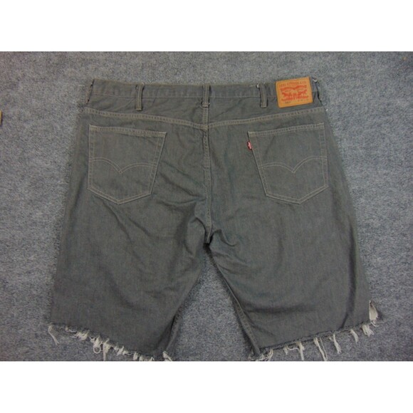 Levis 569 Jean Shorts Mens 42 Gray Loose Straight Denim Short Pants - Picture 9 of 10